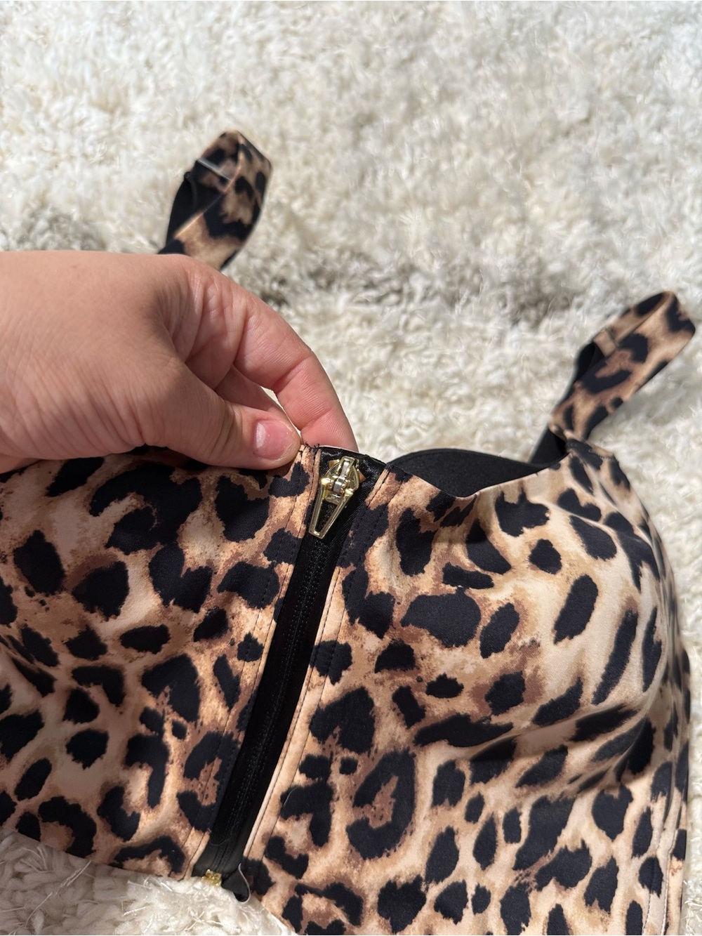 Victoria’s Secret Knockout by VS Front-Close Support Size Cheetah Print Sz 34DD - Picture 3 of 14